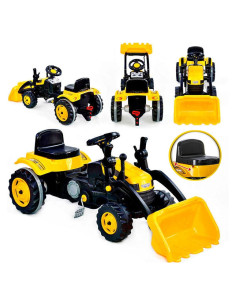 WOOPIE Pedal Tractor Farmer MaxTrac Classic Bucket Dozer