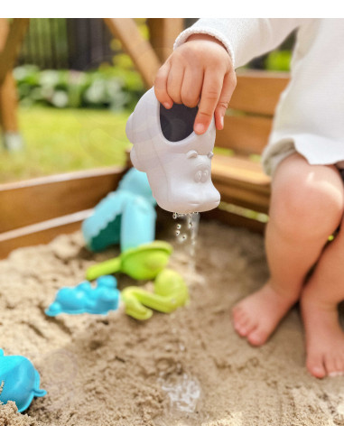 WOOPIE GREEN Sand Play Set with Car, 10 Pieces, BIODEGRADABLE ORGANIC MATERIAL