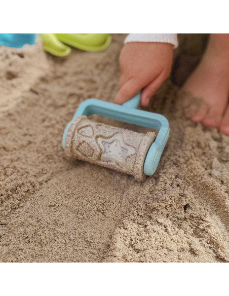 WOOPIE GREEN Sand Play Set with Car, 10 Pieces, BIODEGRADABLE ORGANIC MATERIAL