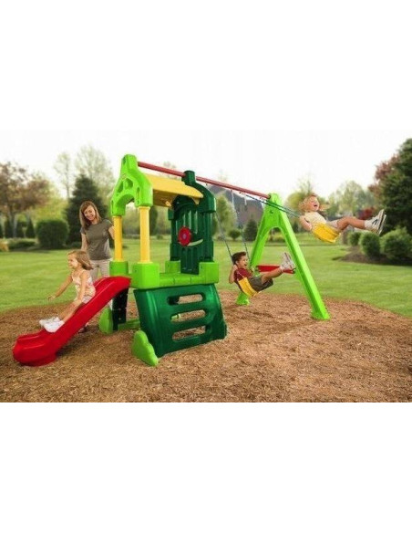 Little Tikes Clubhouse Swingset Natural Color