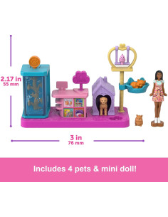 Barbie Mini BarbieLand Doll and Playset JCR30 2