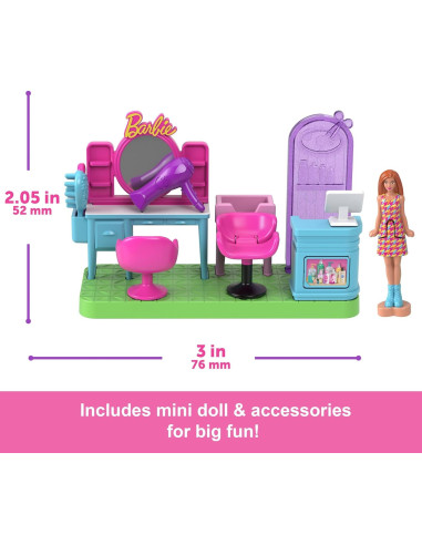 Мини-кукла и игровой набор Barbie Mini BarbieLand JCR32