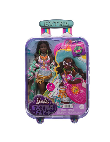 Кукла Барби Extra Travel Doll Beach HPB14