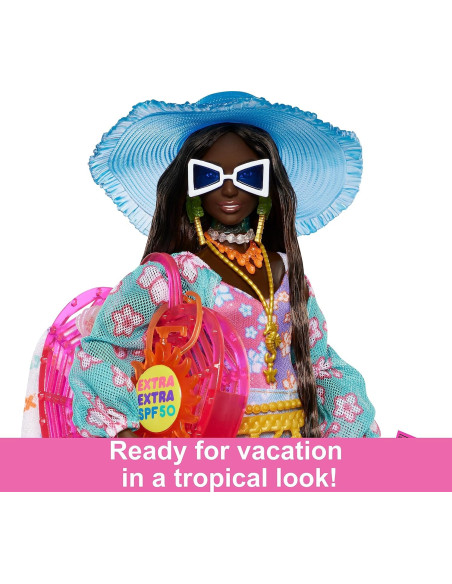 Barbie Extra Travel Doll Beach HPB14