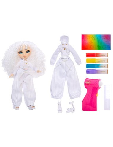 543343-EUC Rainbow High Air Brush & Create Fashion Dolls -Green Eyes