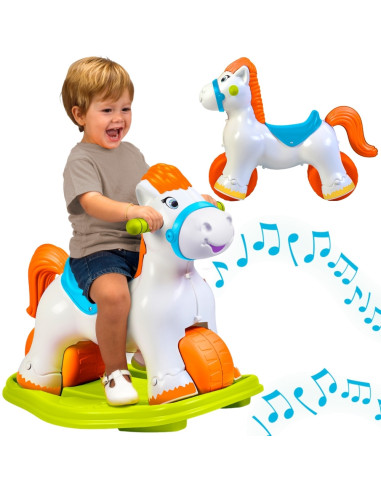 FEBER Interactive Rocking Horse 2 in 1 – Running Ride-on