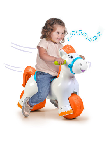 FEBER Interactive Rocking Horse 2 in 1 – Running Ride-on