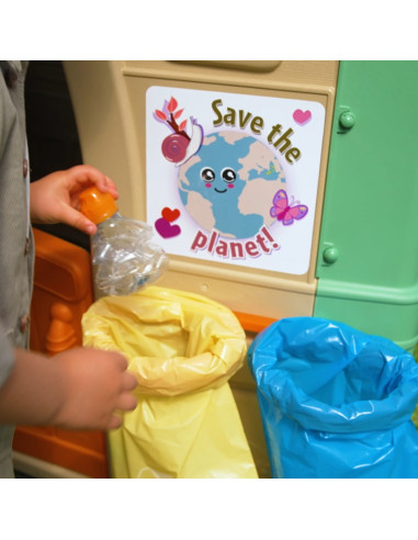 FEBER Sodo namelis Perdirbkite Ekologiškas atliekų rūšiavimas Žalioji energija