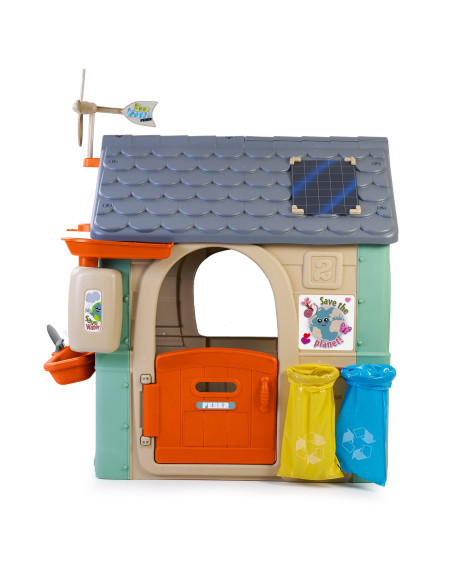 FEBER Sodo namelis Perdirbkite Ekologiškas atliekų rūšiavimas Žalioji energija