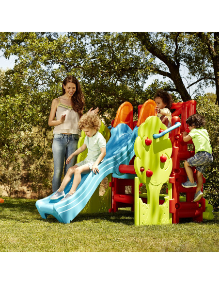 FEBER Playground with Slide and Wood House Table