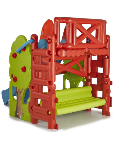 FEBER Playground with Slide and Wood House Table