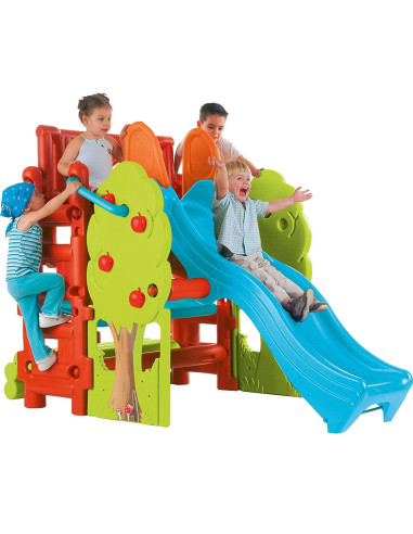 FEBER Playground with Slide and Wood House Table