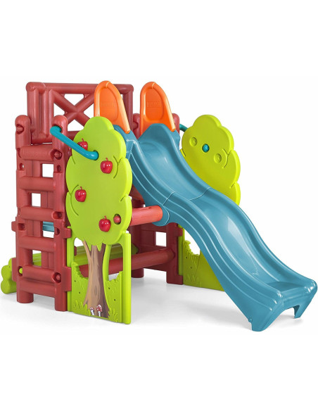 FEBER Playground with Slide and Wood House Table