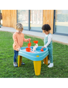FEBER CASUAL 3in1 Water Table with Cover Sandbox Desk Picnic Table Accessories 2
