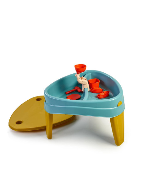 FEBER CASUAL 3in1 Water Table with Cover Sandbox Desk Picnic Table Accessories