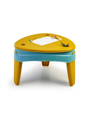 FEBER CASUAL 3in1 Water Table with Cover Sandbox Desk Picnic Table Accessories