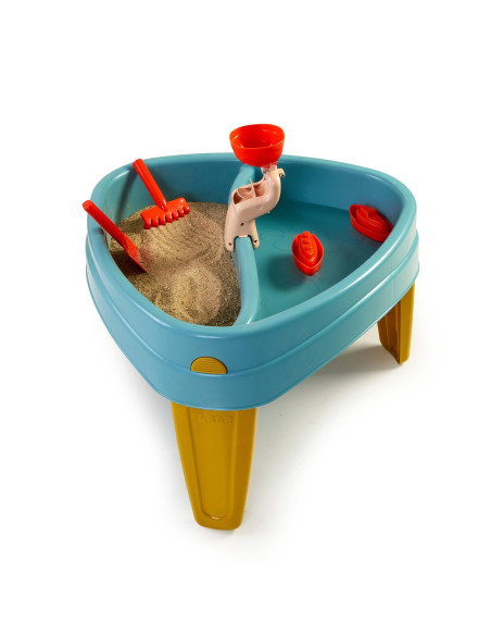 FEBER CASUAL 3in1 Water Table with Cover Sandbox Desk Picnic Table Accessories