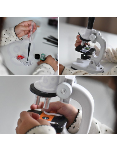 WOOPIE Digital LED Microscope 1200x Zoom XXL Kit with Smartphone Adapter