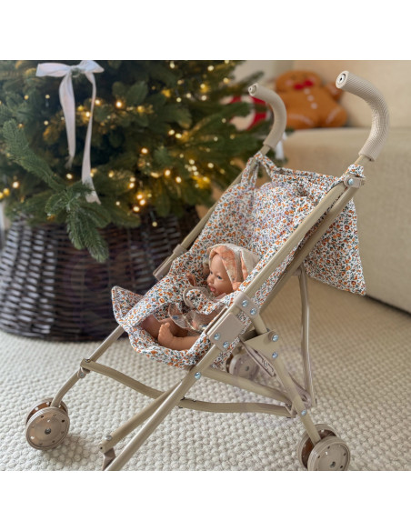 WOOPIE ROYAL Vintage Flower Doll Stroller