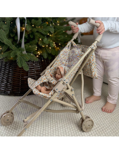 WOOPIE ROYAL Vintage Flower Doll Stroller