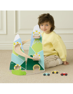 CLASSIC WORLD Wooden Car Track "Mountain Race" 2