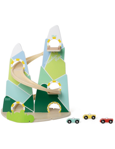 CLASSIC WORLD Wooden Car Track "Mountain Race"