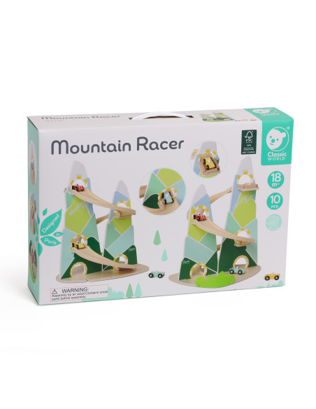 CLASSIC WORLD Wooden Car Track "Mountain Race"