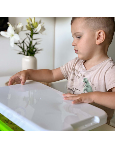 WOOPIE Kinetic Sand 1.5 kg XXL Set ZOO Safari Table with Molds