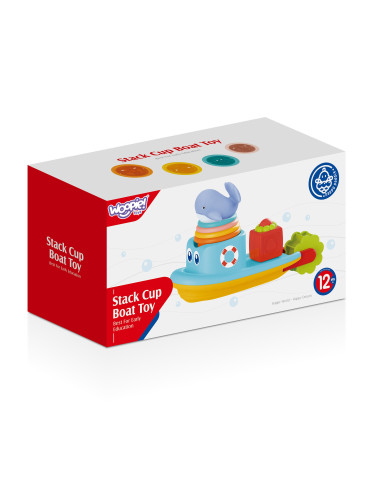 WOOPIE BABY Water Toy Ship Whale Overflow Cups