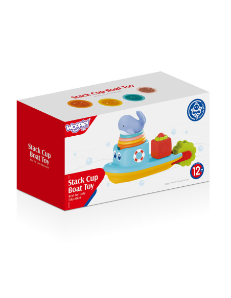 WOOPIE BABY Water Toy Ship Whale Overflow Cups