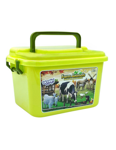 WOOPIE Set of Farm Figures + Chest 57 pcs.