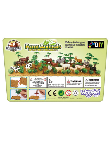 WOOPIE Set of Farm Figures + Chest 57 pcs.