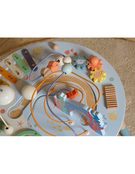 CLASSIC WORLD Wooden Activity Table "Sea Life" Musical and Educational