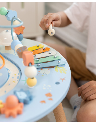 CLASSIC WORLD Wooden Activity Table "Sea Life" Musical and Educational
