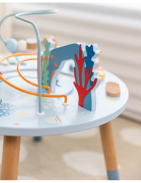CLASSIC WORLD Wooden Activity Table "Sea Life" Musical and Educational