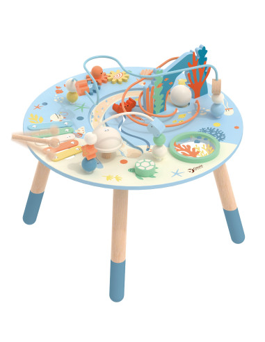 CLASSIC WORLD Wooden Activity Table "Sea Life" Musical and Educational