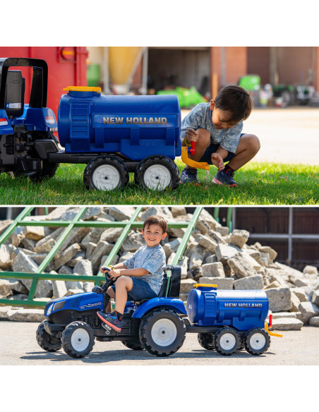 Автоцистерна FALK с краном, цвет New Holland, возраст 3-7 лет.