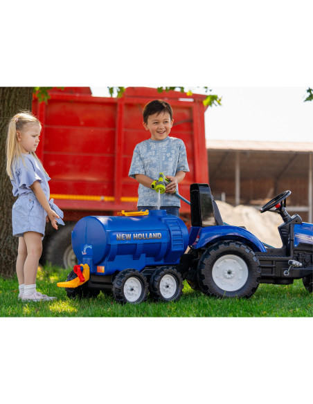 FALK Cisternos priekaba su čiaupu, „New Holland“, mėlyna, 3–7 metų vaikams