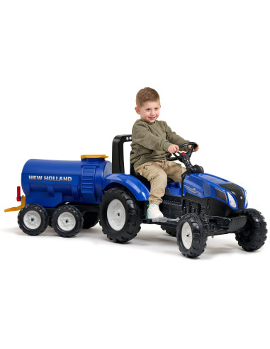 FALK Cisternos priekaba su čiaupu, „New Holland“, mėlyna, 3–7 metų vaikams
