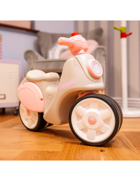 FALK Scooter Strada Retro Ride-on for Girls, Silent Tires from 1 Year