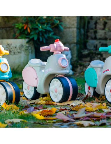 FALK paspirtukas „Strada Retro Ride-on“ mergaitėms, tylios padangos nuo 1 metų