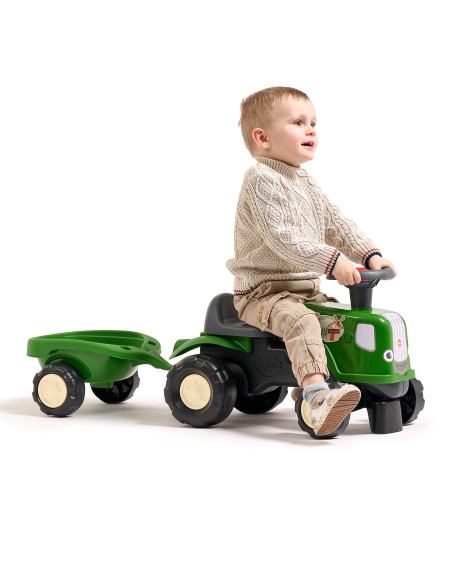 FALK Ride-on Tractor with Trailer Birdy Farm Green 1-3 years