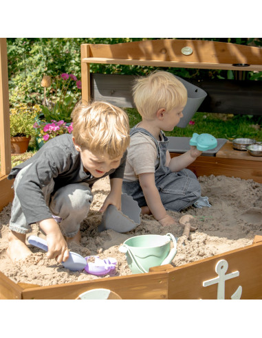 AXI Wooden Sandbox Ship with Kitchen