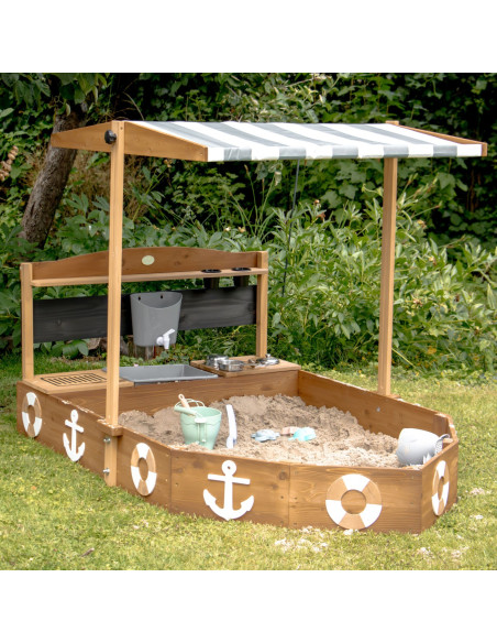AXI Wooden Sandbox Ship with Kitchen