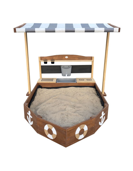 AXI Wooden Sandbox Ship with Kitchen