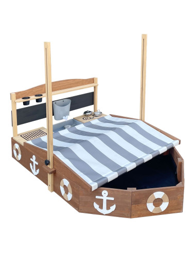 AXI Wooden Sandbox Ship with Kitchen