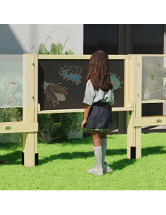 Деревянная двусторонняя доска для рисования мелом CLASSIC WORLD EDU - магнитная образовательная доска 2