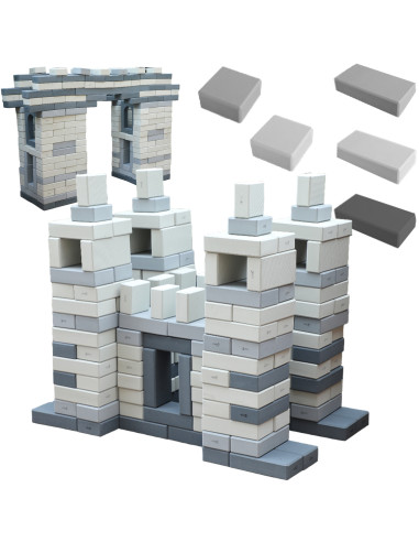 CLASSIC WORLD EDU Mega Construction Blocks EVA Bricks Soft for Building 90 pcs.