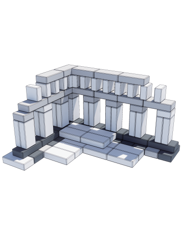 Набор строительных блоков CLASSIC WORLD EDU Mega Construction Blocks EVA Bricks Soft для строительства, 90 шт.