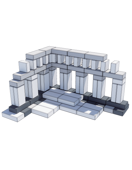 Набор строительных блоков CLASSIC WORLD EDU Mega Construction Blocks EVA Bricks Soft для строительства, 90 шт.